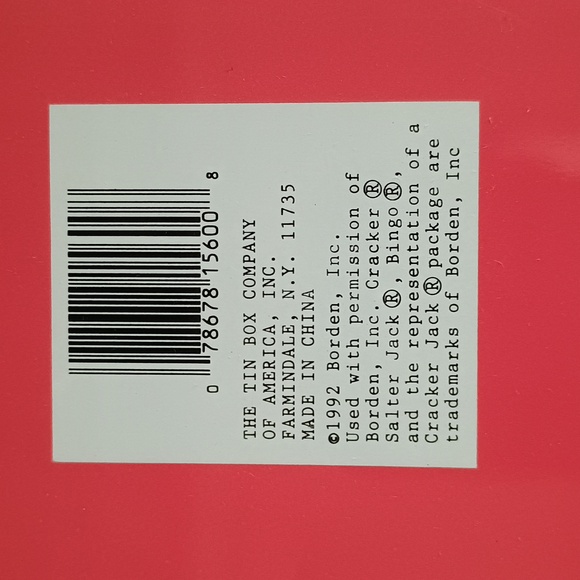 Vintage 1992 Tin Cracker Jack Pencil Case - Picture 9 of 9